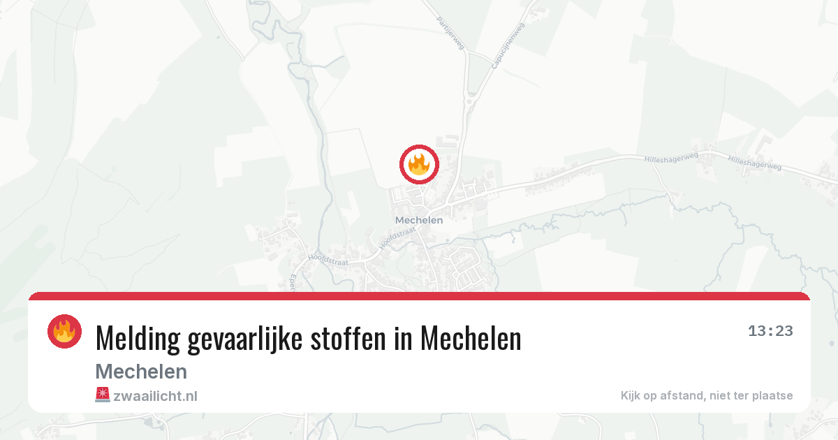 Melding gevaarlijke stoffen in Mechelen — 7 jul 2026