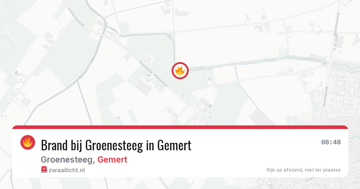 Brand bij Groenesteeg in Gemert — 28 jun 2026