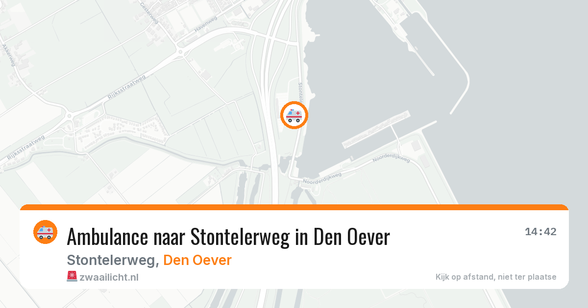 Ambulance naar Stontelerweg in Den Oever — 2 aug 2026