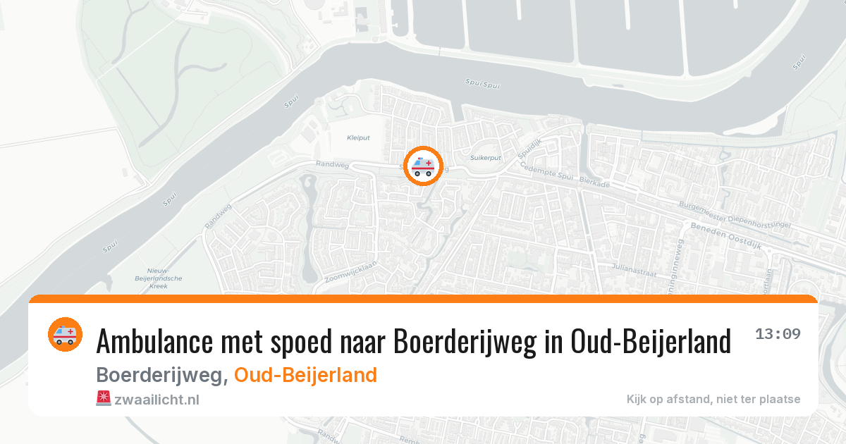 Ambulance met spoed naar Boerderijweg in Oud-Beijerland — 25 jan 2026