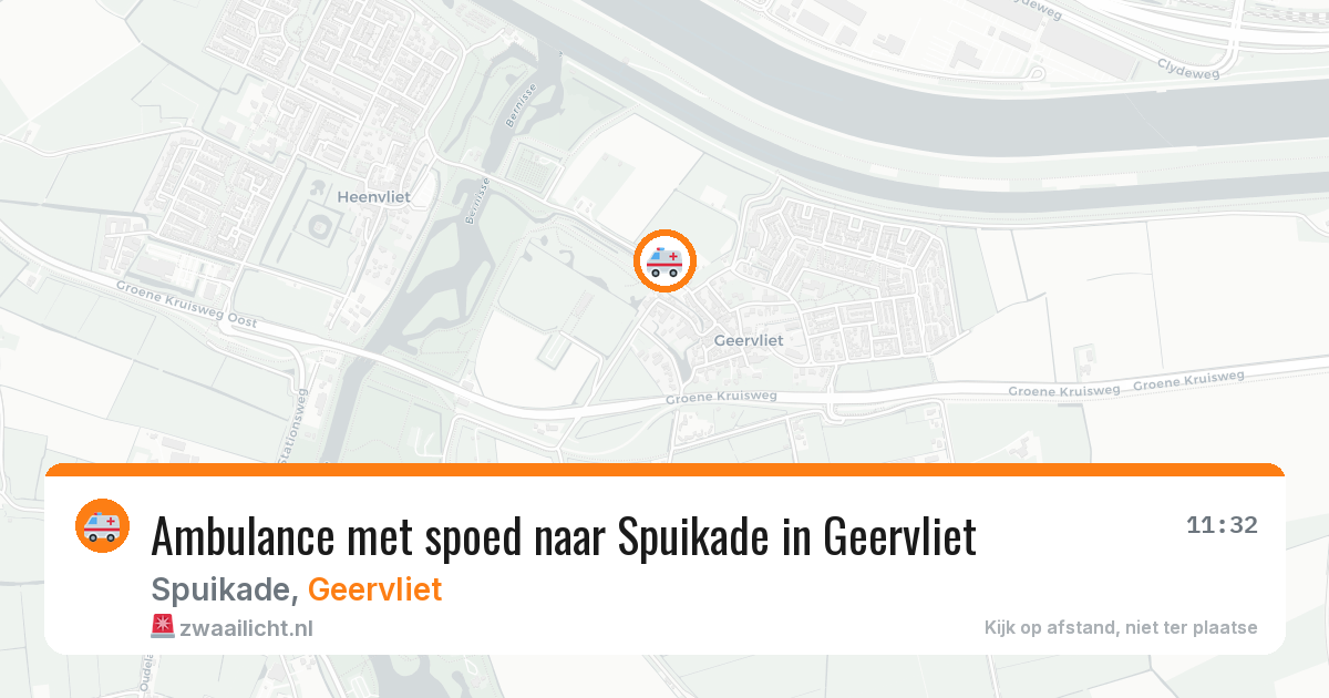 Ambulance met spoed naar Spuikade in Geervliet — 30 mei 2026