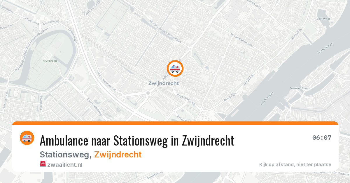 Ambulance naar Stationsweg in Zwijndrecht — 29 jan 2026