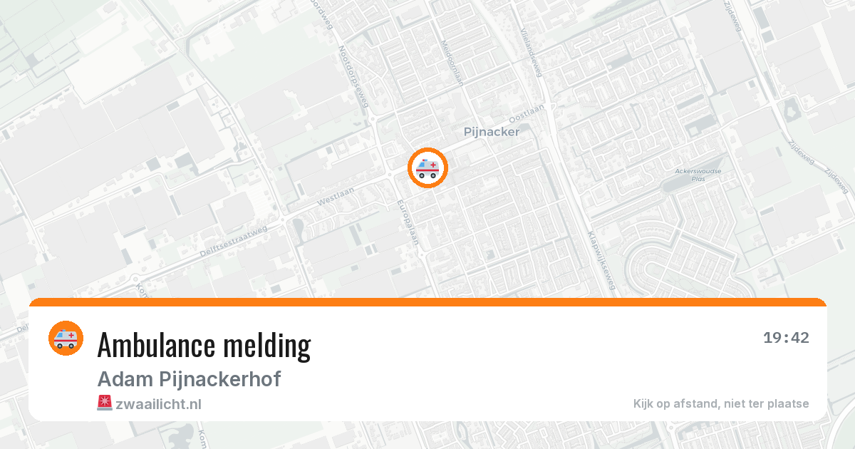 Ambulance melding — 6 jul 2026