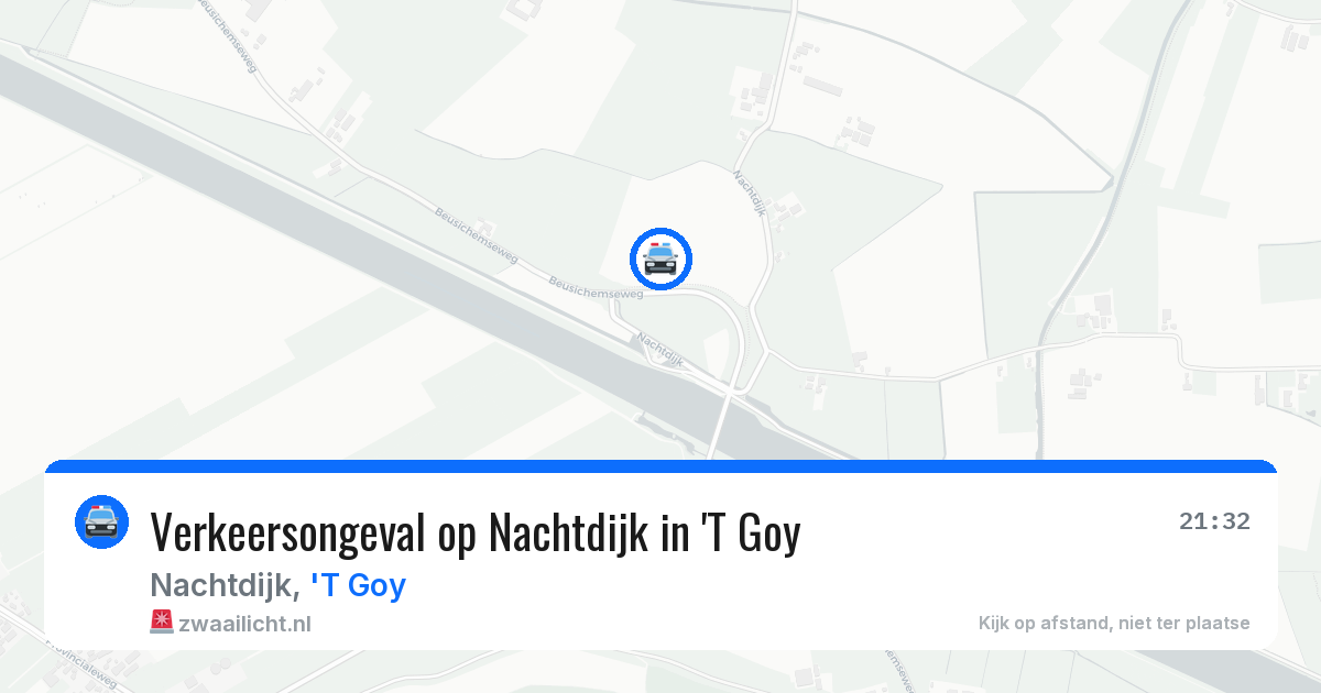 Verkeersongeval op Nachtdijk in 'T Goy — 20 jun 2026