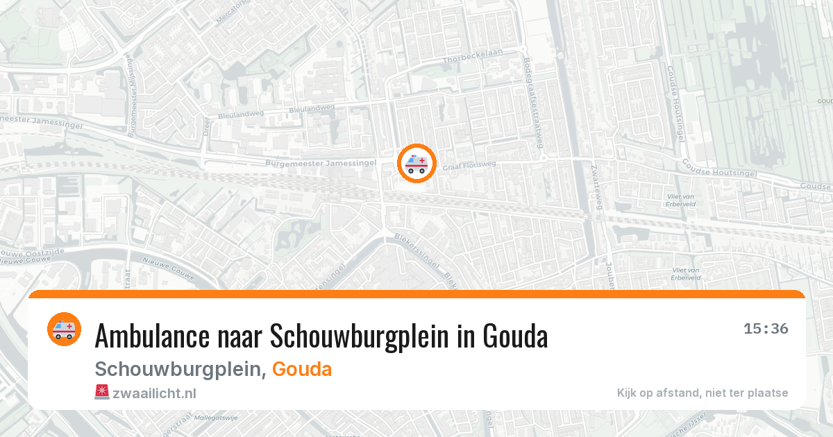 Ambulance naar Schouwburgplein in Gouda — 21 mrt 2026