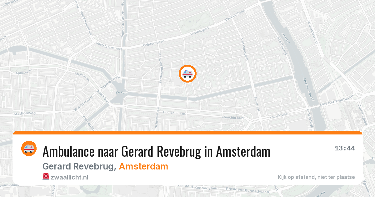 Ambulance naar Gerard Revebrug in Amsterdam — 25 apr 2026