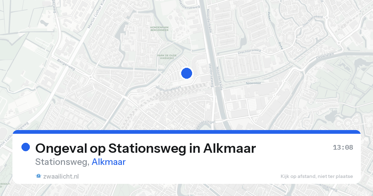Ongeval op Stationsweg in Alkmaar — 22 aug 2026