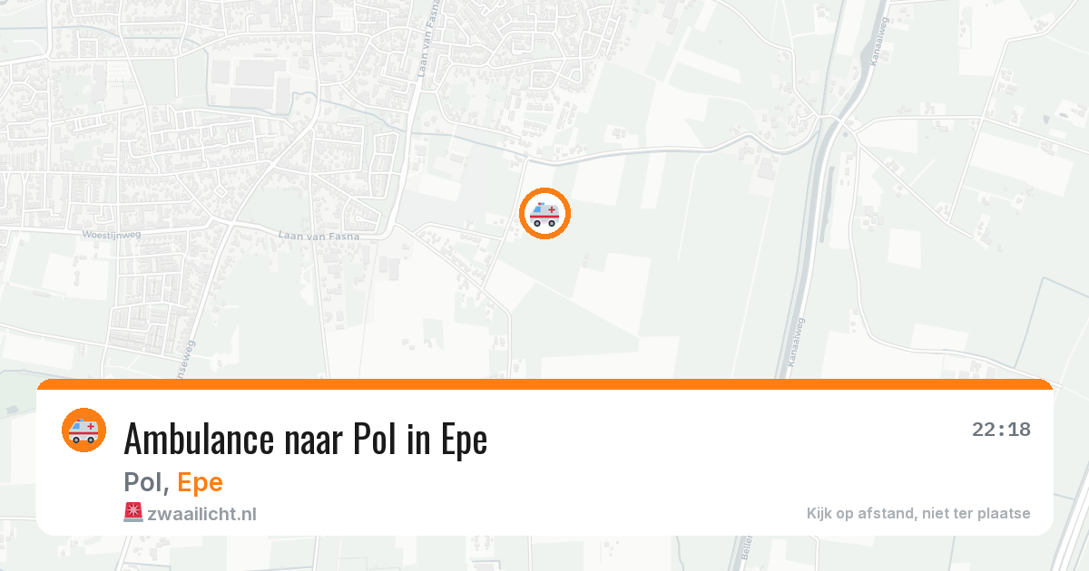 Ambulance naar Pol in Epe — 9 aug 2026