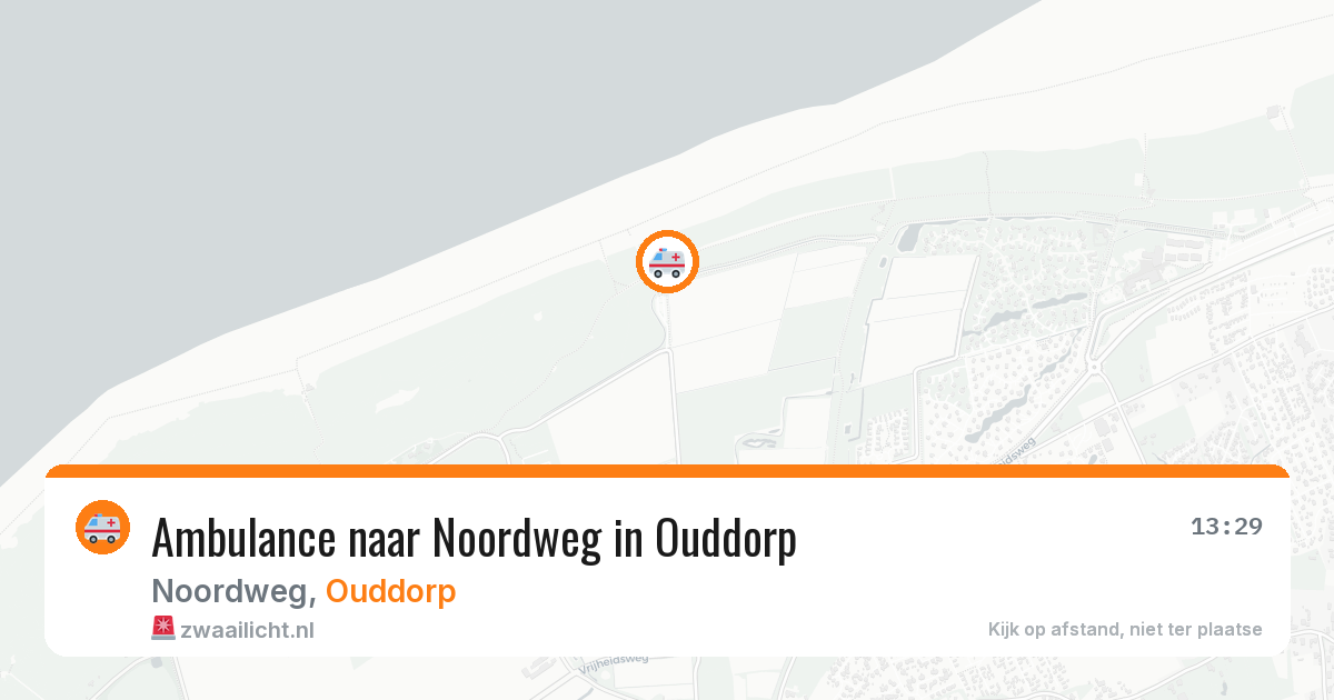 Ambulance naar Noordweg in Ouddorp — 19 jul 2026