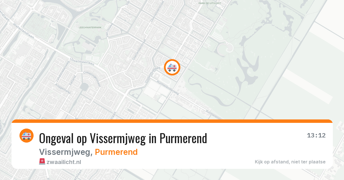 Ongeval op Vissermjweg in Purmerend — 24 jun 2026