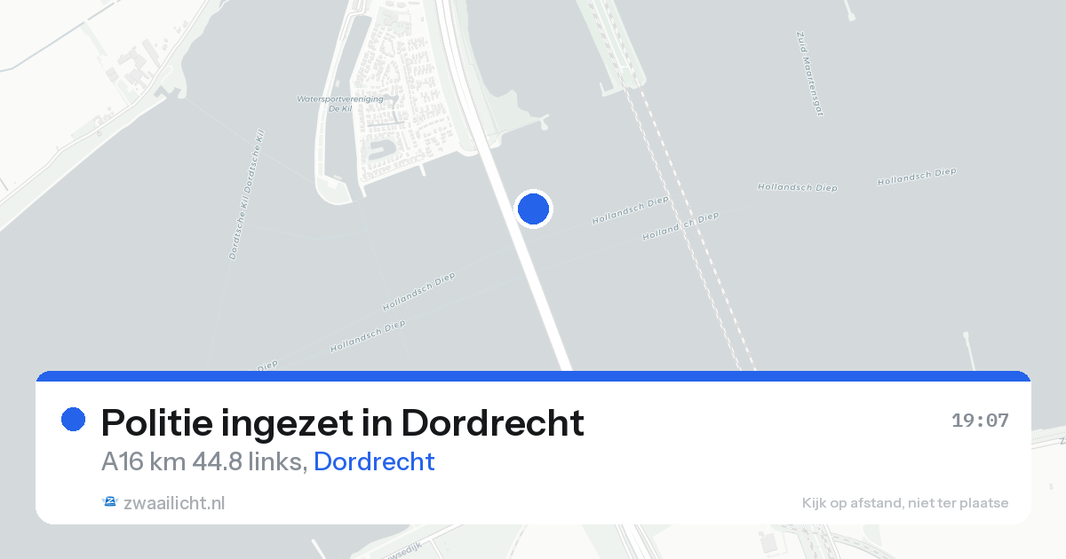 Politie ingezet in Dordrecht — 18 aug 2026 | 🚨 Zwaailicht.nl