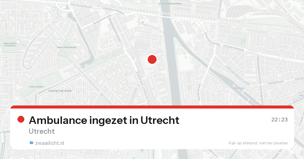 Ambulance ingezet in Utrecht — 15 aug 2026