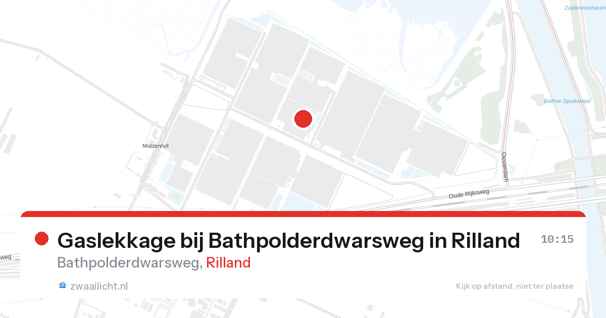 Gaslekkage bij Bathpolderdwarsweg in Rilland — 28 aug 2026