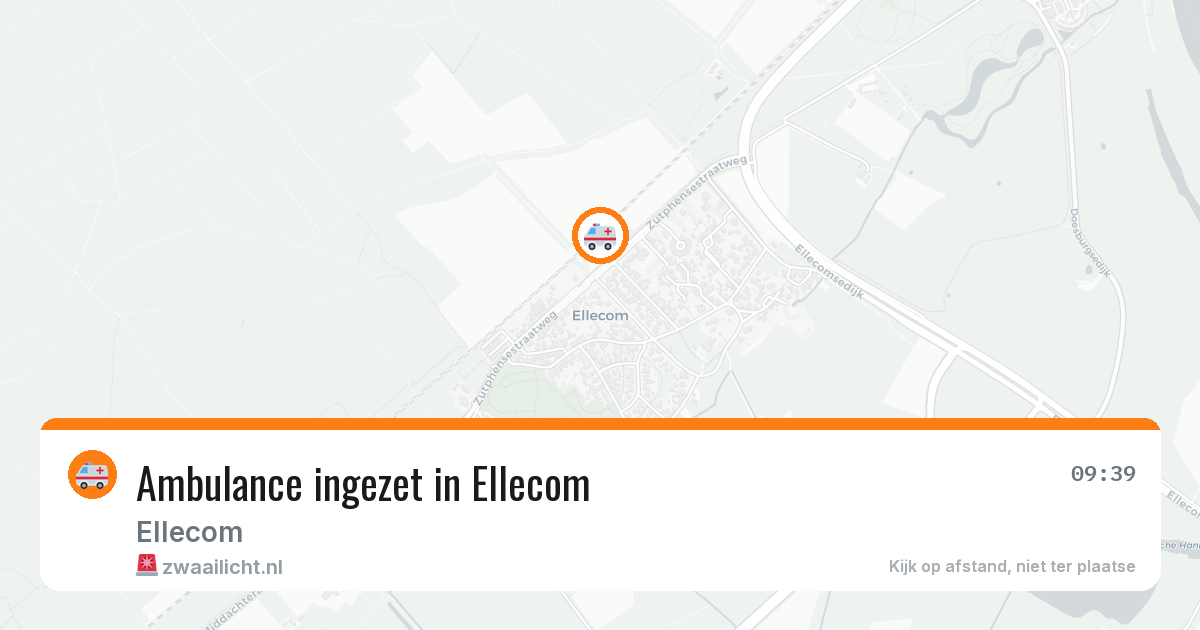 Ambulance ingezet in Ellecom — 22 jun 2026