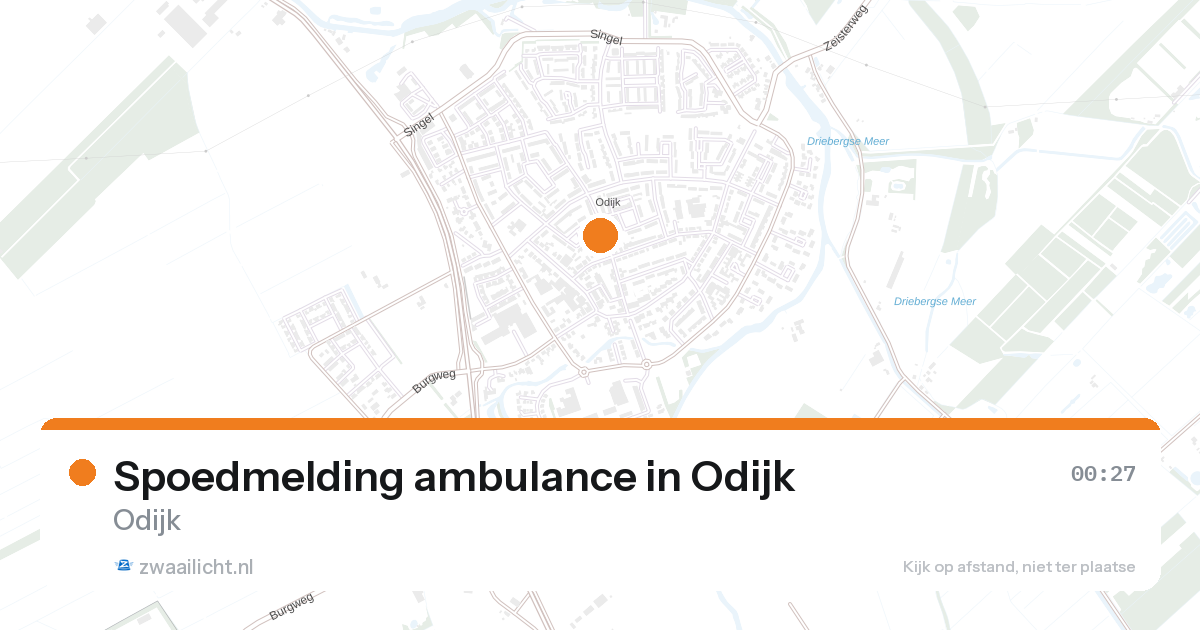 Spoedmelding ambulance in Odijk — 31 jan 2026