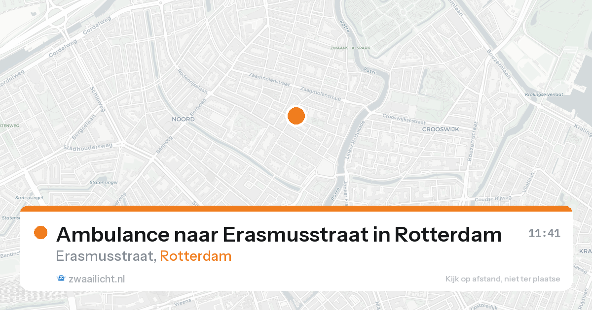 Ambulance naar Erasmusstraat in Rotterdam — 18 aug 2026