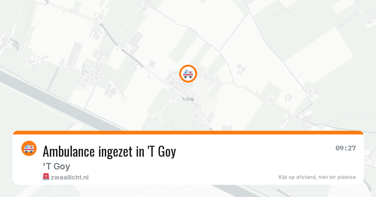 Ambulance ingezet in 'T Goy — 8 feb 2026