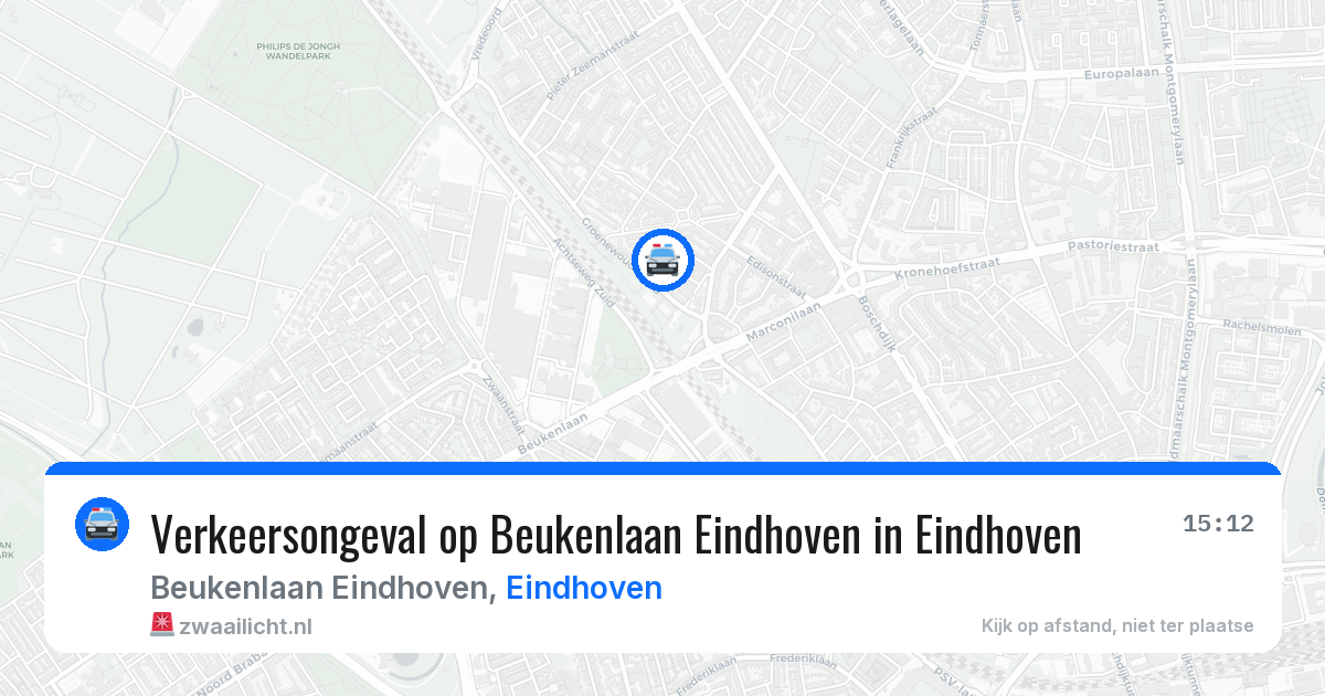 Verkeersongeval op Beukenlaan Eindhoven in Eindhoven — 7 apr 2026