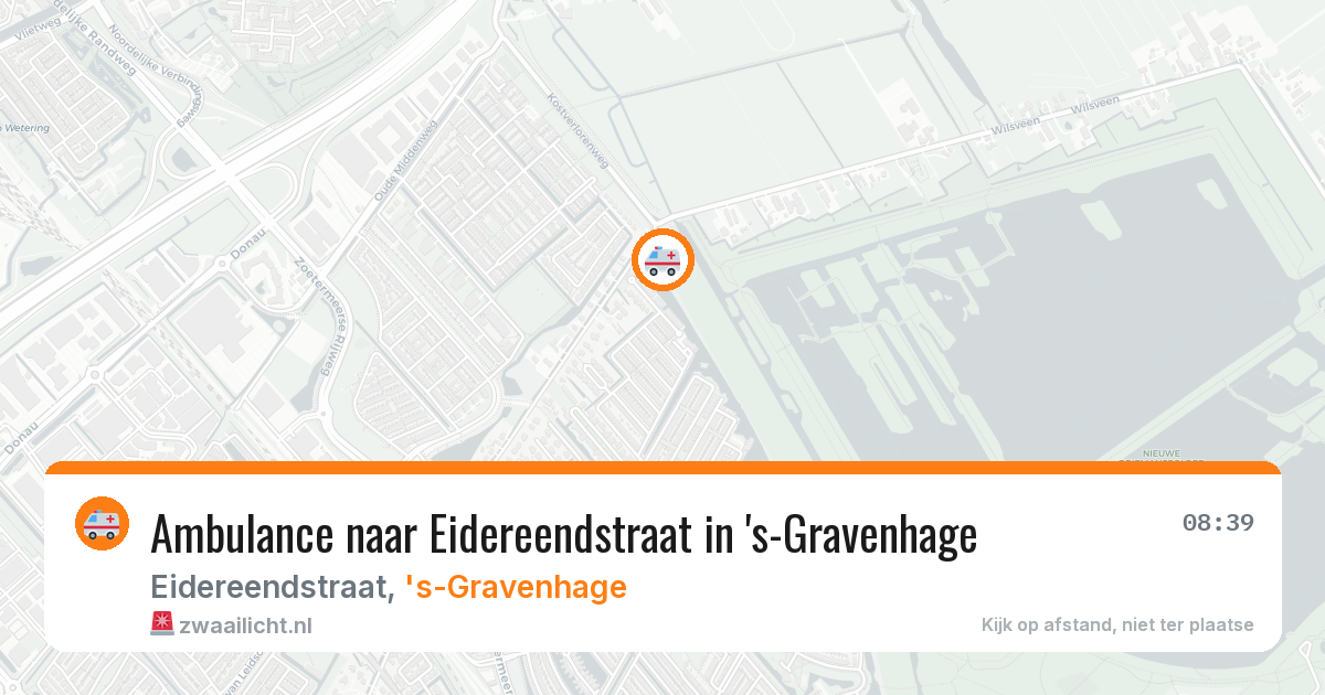 Ambulance naar Eidereendstraat in 's-Gravenhage — 19 mei 2026
