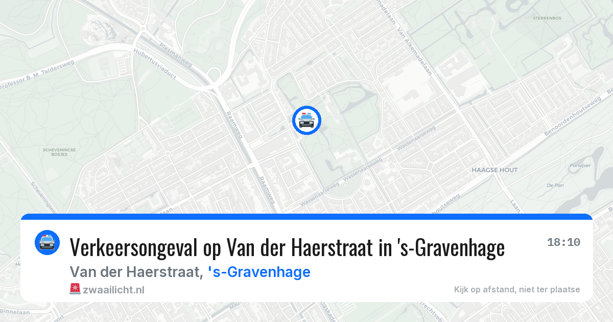 Verkeersongeval op Van der Haerstraat in 's-Gravenhage — 22 mei 2026