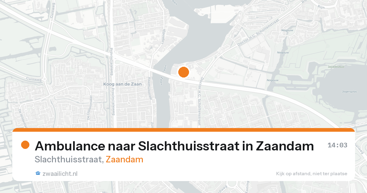 Ambulance naar Slachthuisstraat in Zaandam — 22 aug 2026