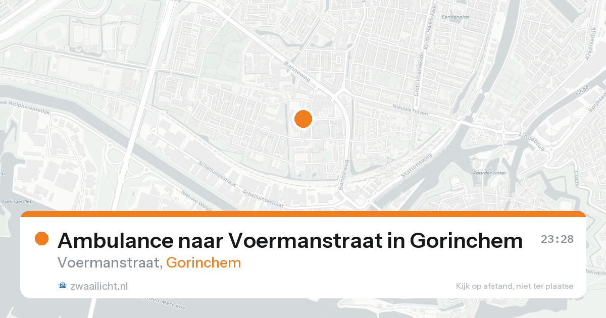 Ambulance naar Voermanstraat in Gorinchem — 16 aug 2026