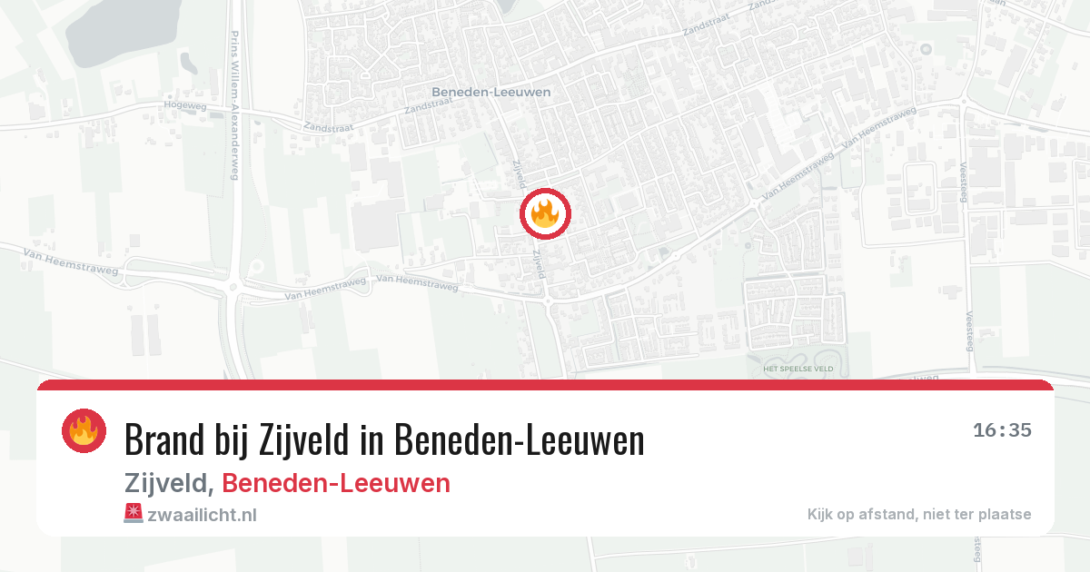 Brand bij Zijveld in Beneden-Leeuwen — 30 apr 2026