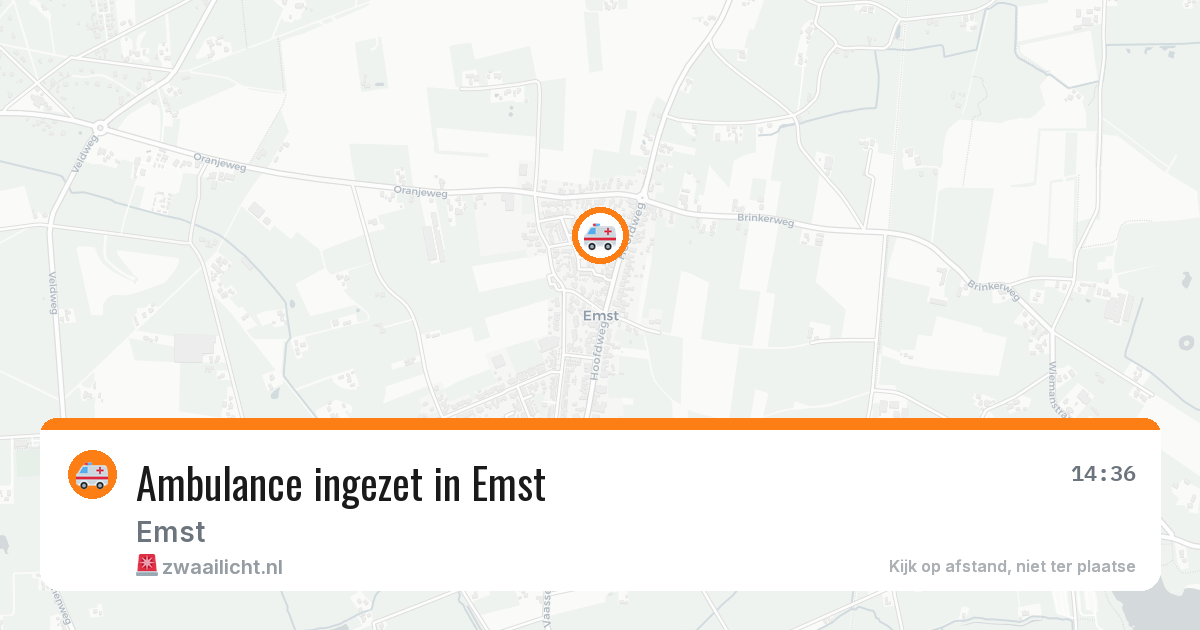 Ambulance ingezet in Emst — 10 apr 2026