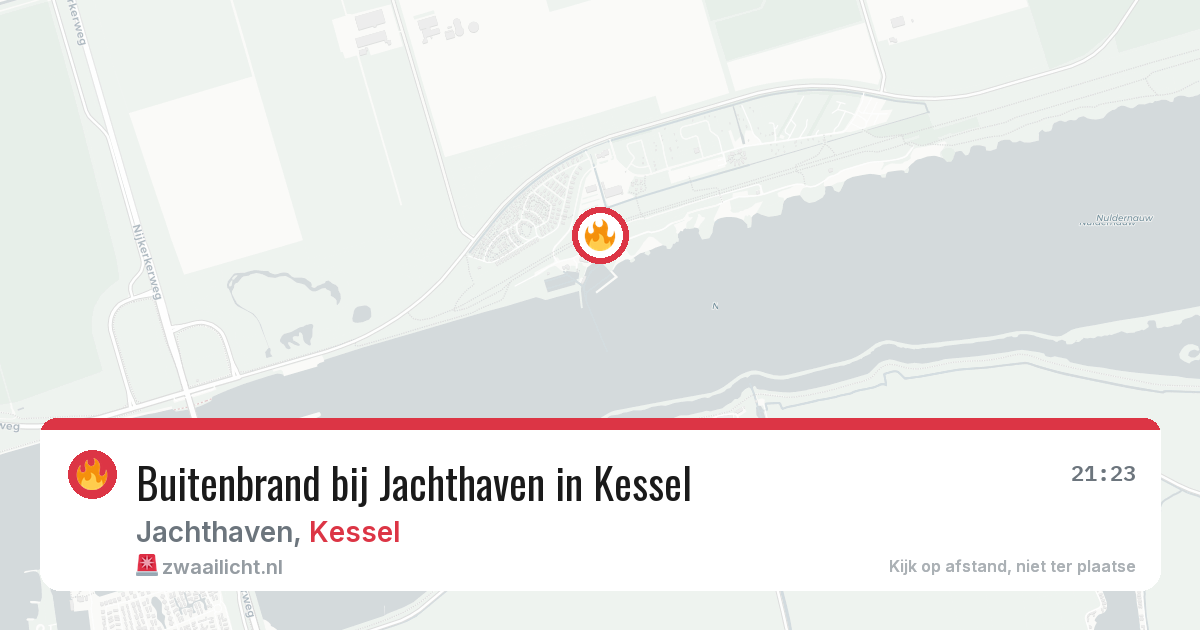 Buitenbrand bij Jachthaven in Kessel — 29 jul 2026