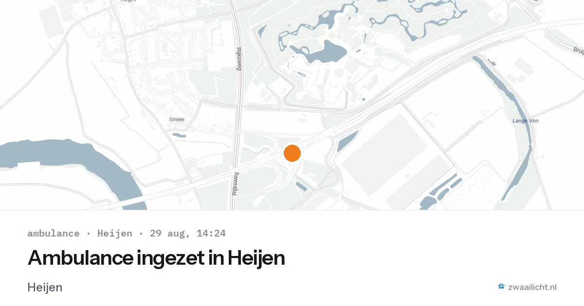 Ambulance ingezet in Heijen — 29 aug 2026