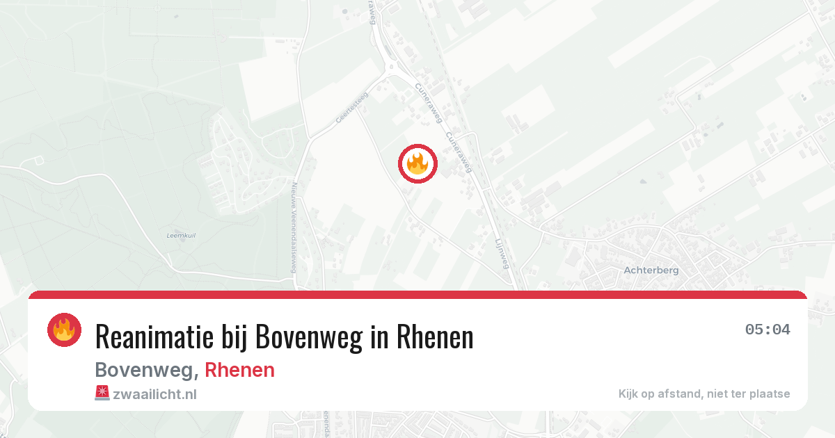 Reanimatie bij Bovenweg in Rhenen — 30 jun 2026