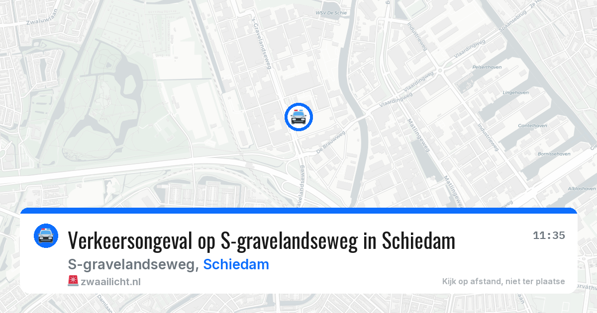 Verkeersongeval op S-gravelandseweg in Schiedam — 3 jul 2026