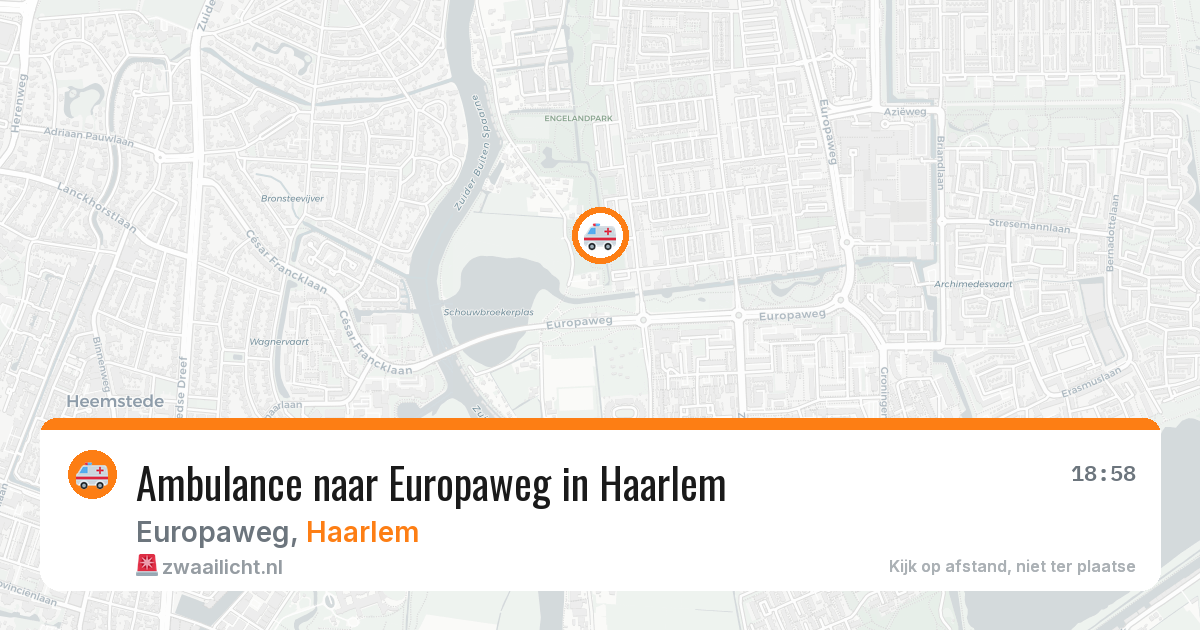 Ambulance naar Europaweg in Haarlem — 31 mrt 2026