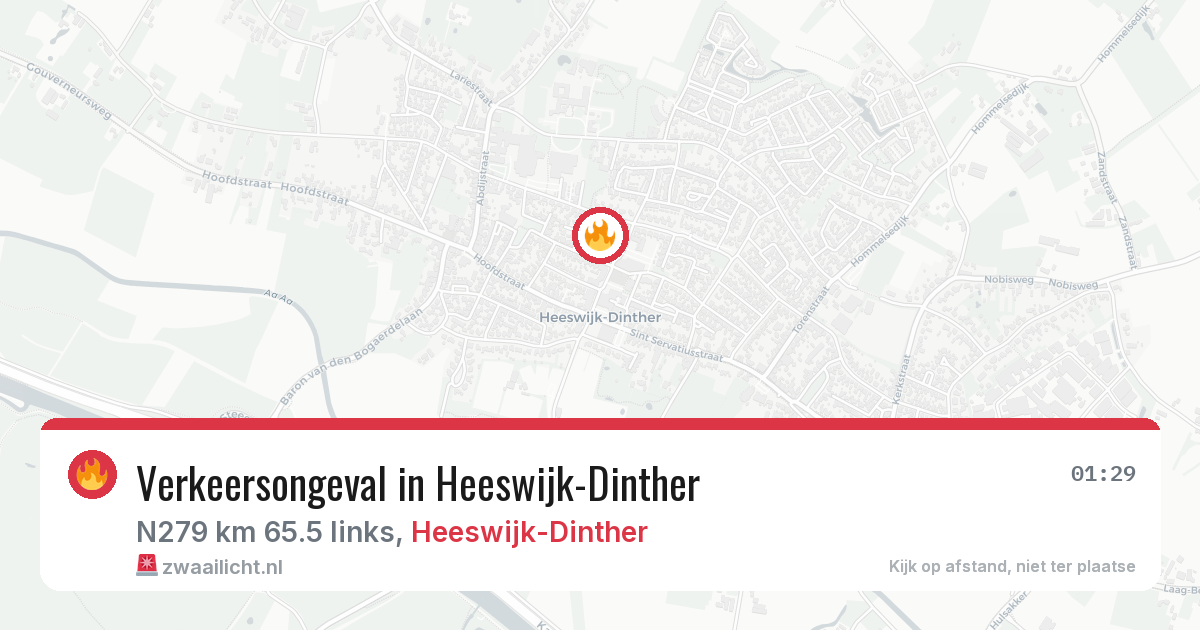Verkeersongeval in Heeswijk-Dinther — 3 apr 2026