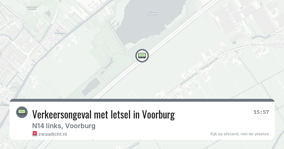 Verkeersongeval met letsel in Voorburg — 2 mrt 2026