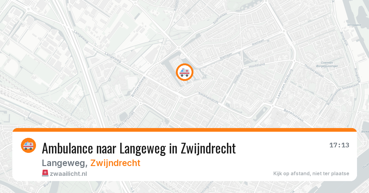Ambulance naar Langeweg in Zwijndrecht — 24 mrt 2026