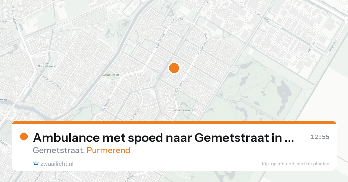 Ambulance met spoed naar Gemetstraat in Purmerend — 28 mei 2026