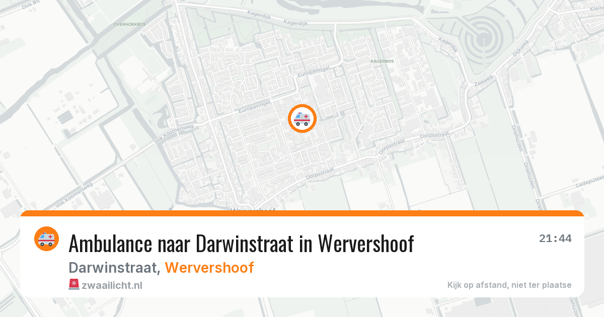 Ambulance naar Darwinstraat in Wervershoof — 25 jun 2026