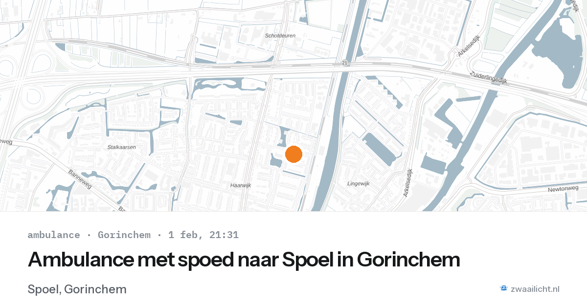 Ambulance met spoed naar Spoel in Gorinchem — 1 feb 2026