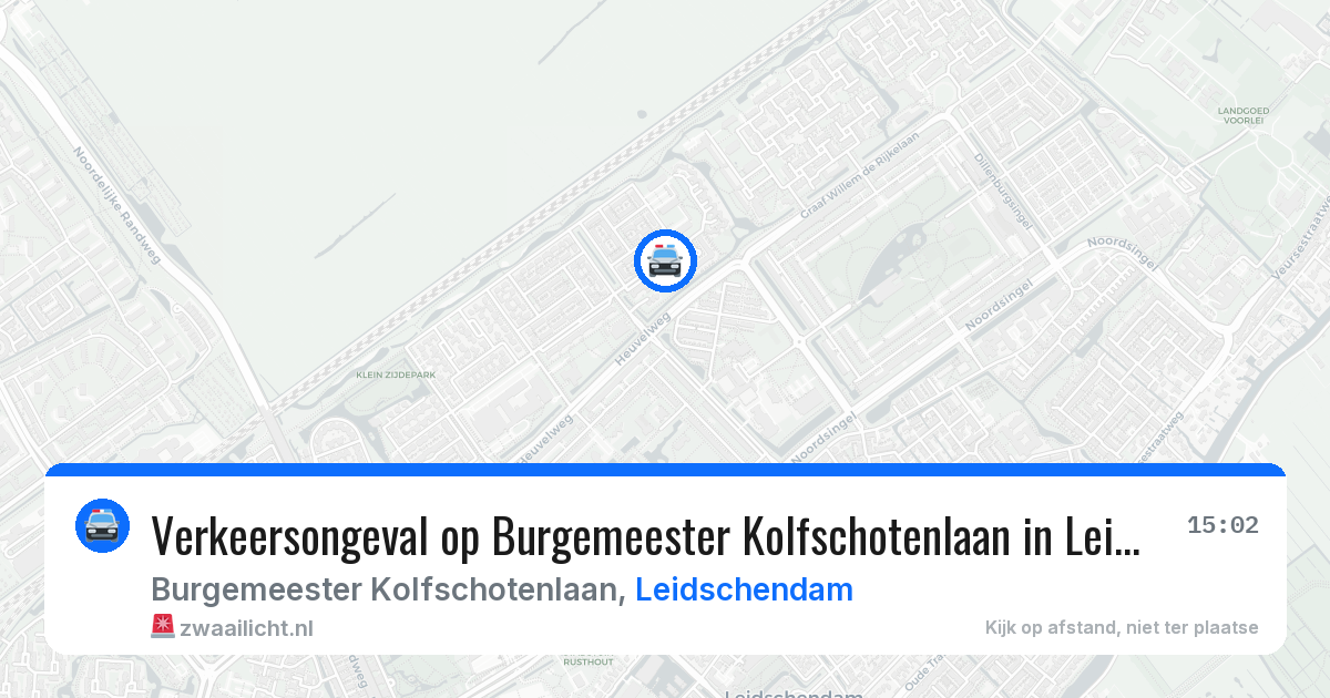 Verkeersongeval op Burgemeester Kolfschotenlaan in Leidschendam — 7 apr 2026