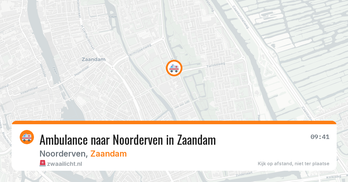 Ambulance naar Noorderven in Zaandam — 2 jun 2026