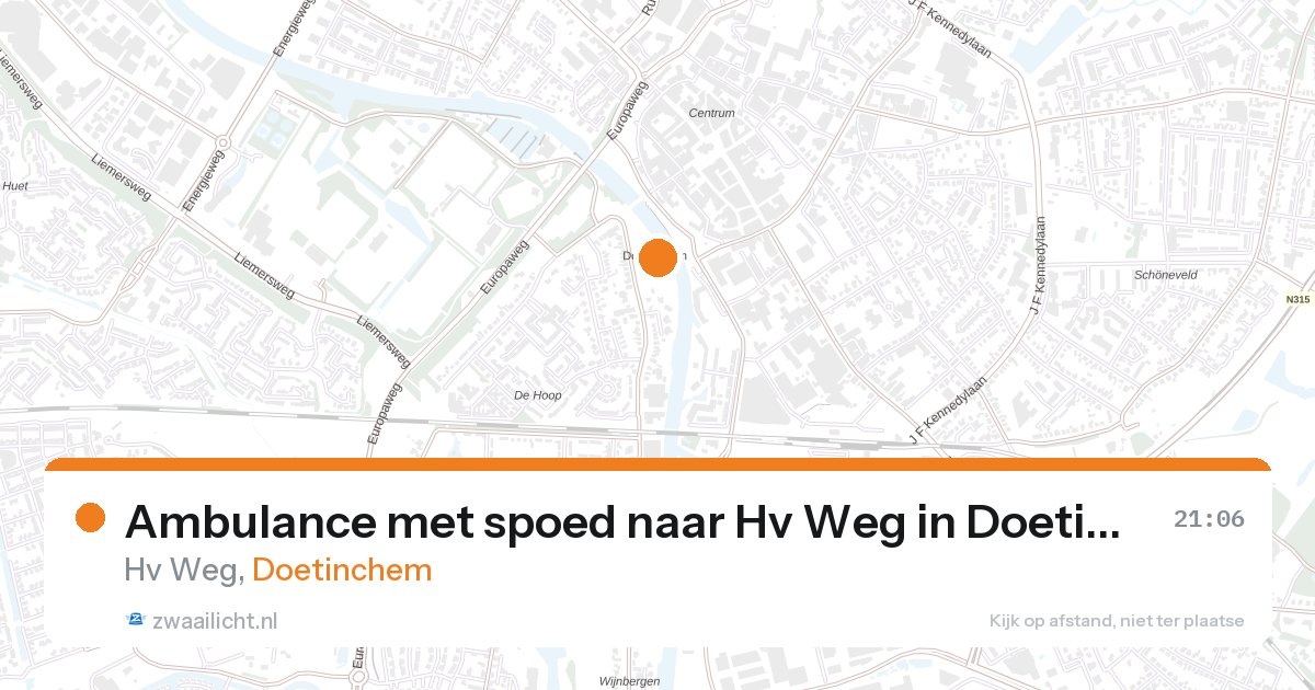 Ambulance met spoed naar Hv Weg in Doetinchem — 26 aug 2026