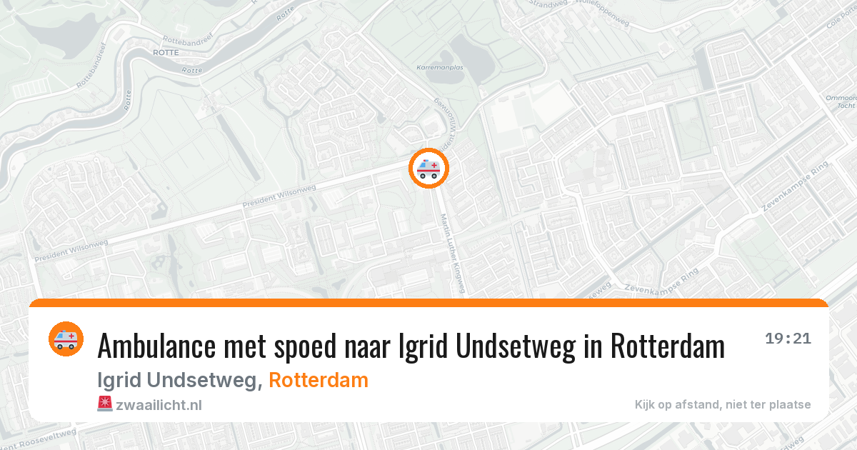 Ambulance met spoed naar Igrid Undsetweg in Rotterdam — 6 jul 2026