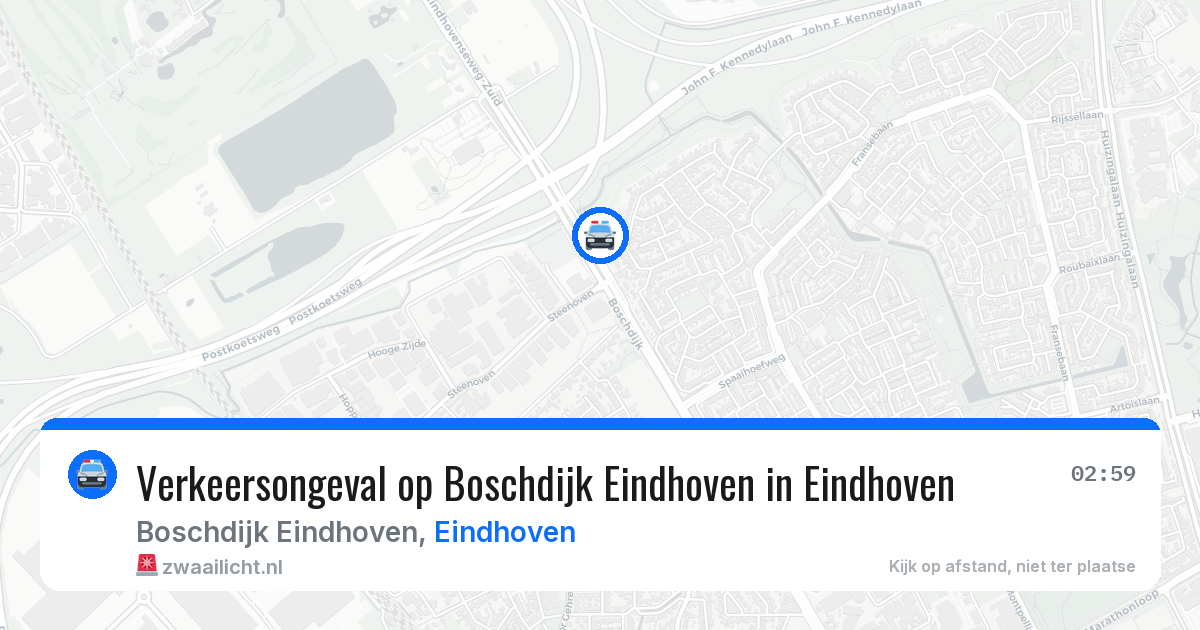 Verkeersongeval op Boschdijk Eindhoven in Eindhoven — 4 jun 2026