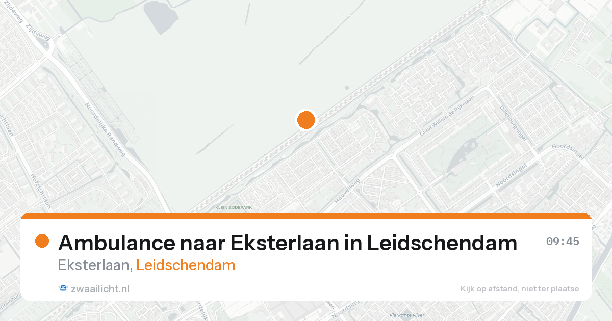Ambulance naar Eksterlaan in Leidschendam — 21 aug 2026