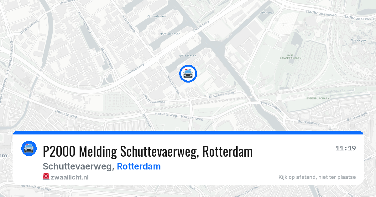 P2000 Melding Schuttevaerweg, Rotterdam — 2 jul 2026