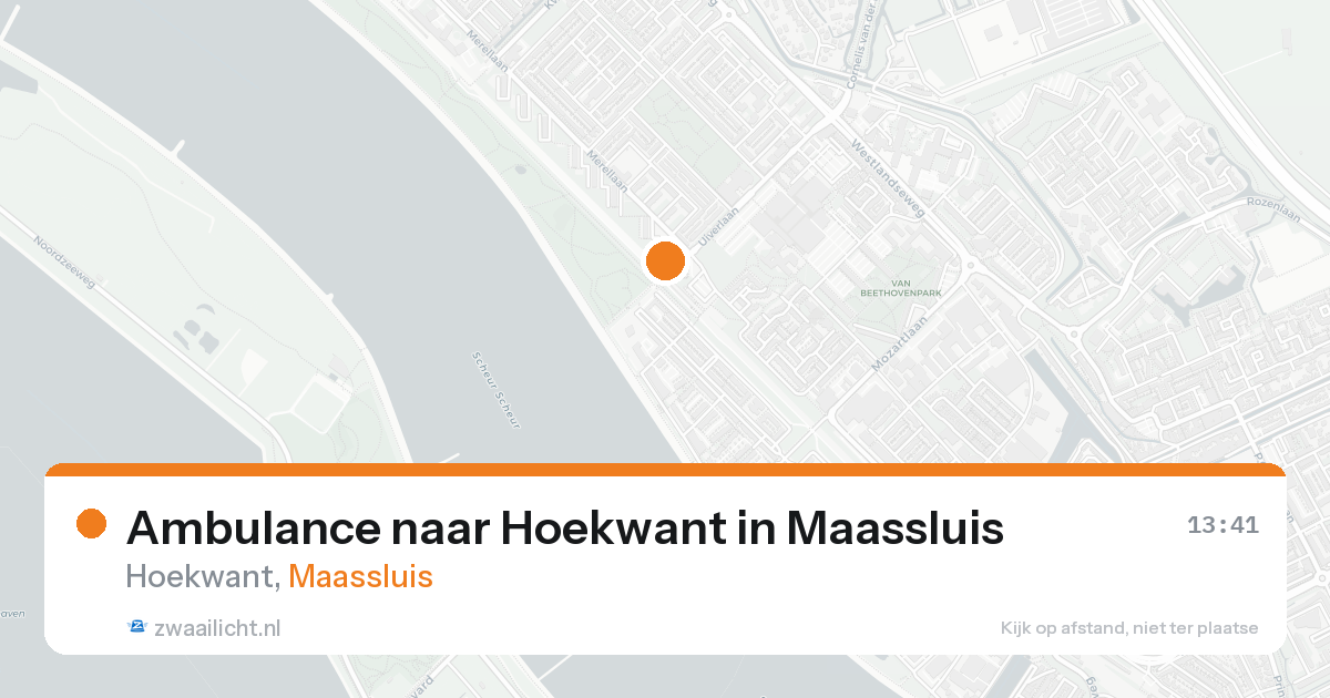 Ambulance naar Hoekwant in Maassluis — 21 aug 2026