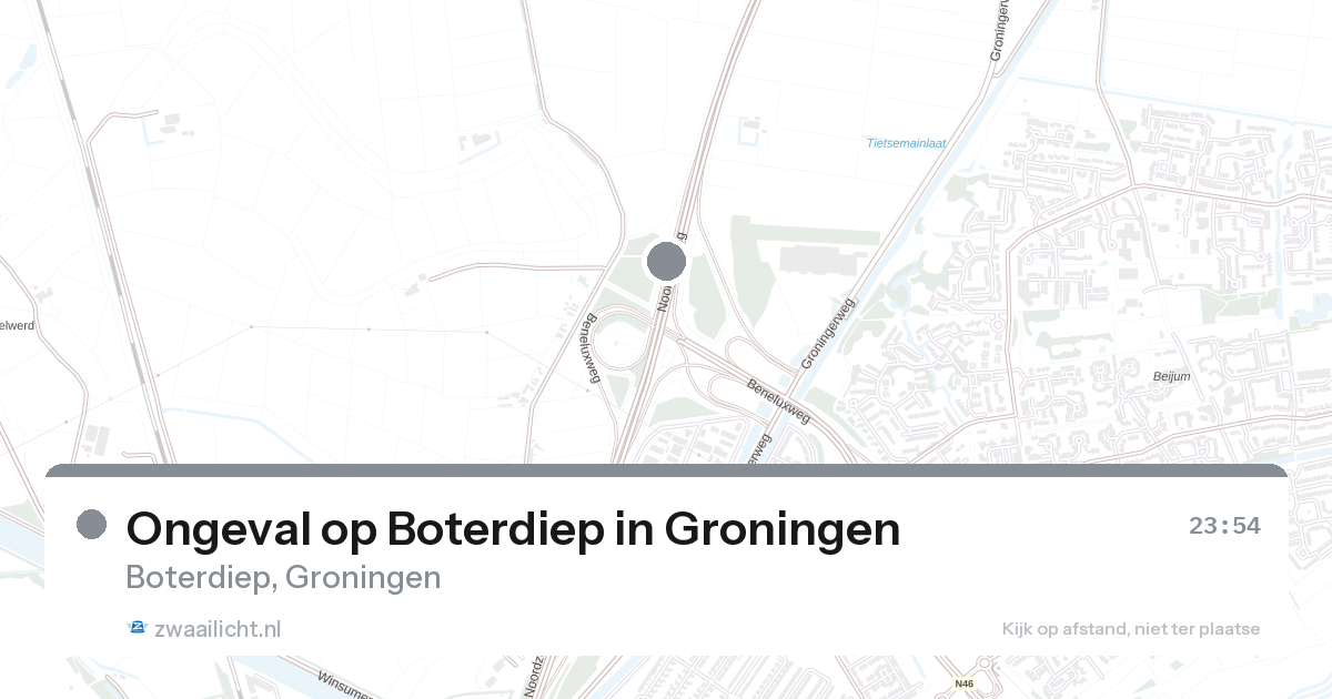 Ongeval op Boterdiep in Groningen — 6 feb 2026