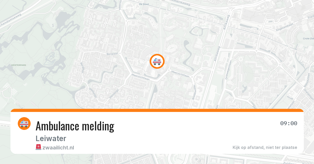 Ambulance melding — 29 apr 2026