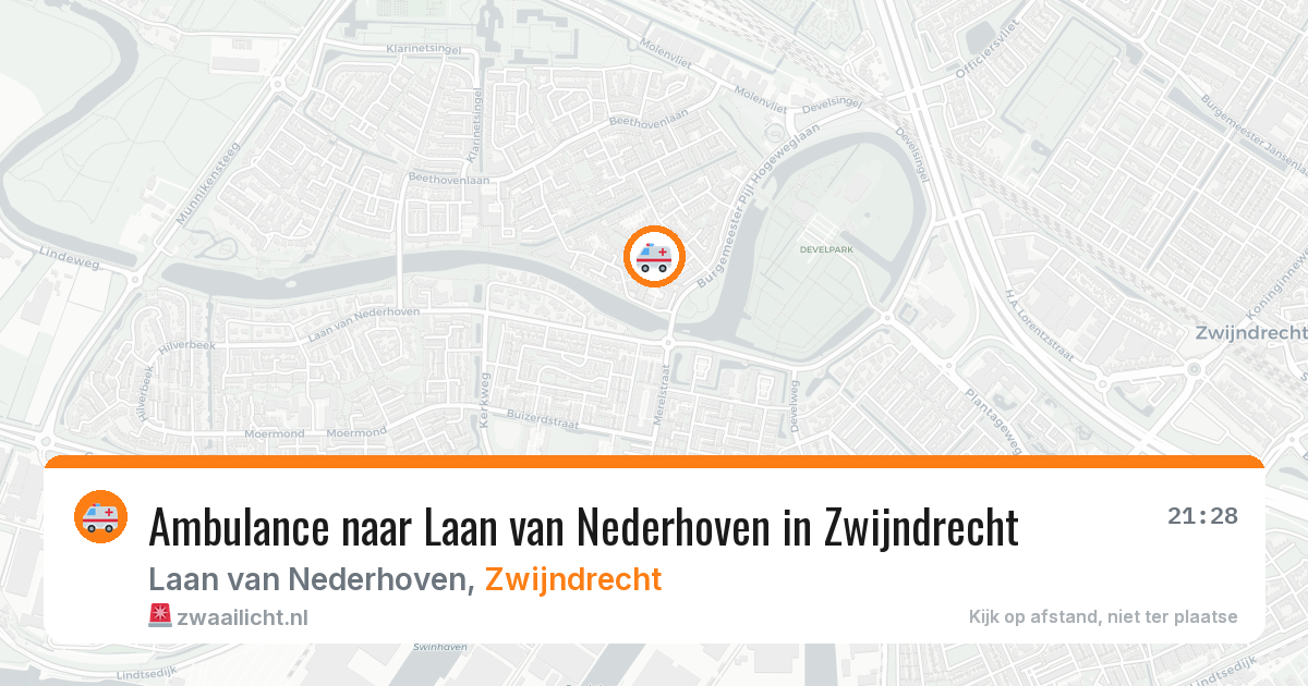 Ambulance naar Laan van Nederhoven in Zwijndrecht — 9 mrt 2026